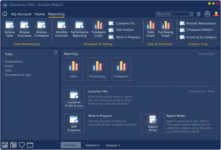 Mantaray for Fiduciaries Report Management